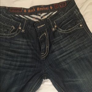 Like New Buckle Jeans*Rock Revival-38X34