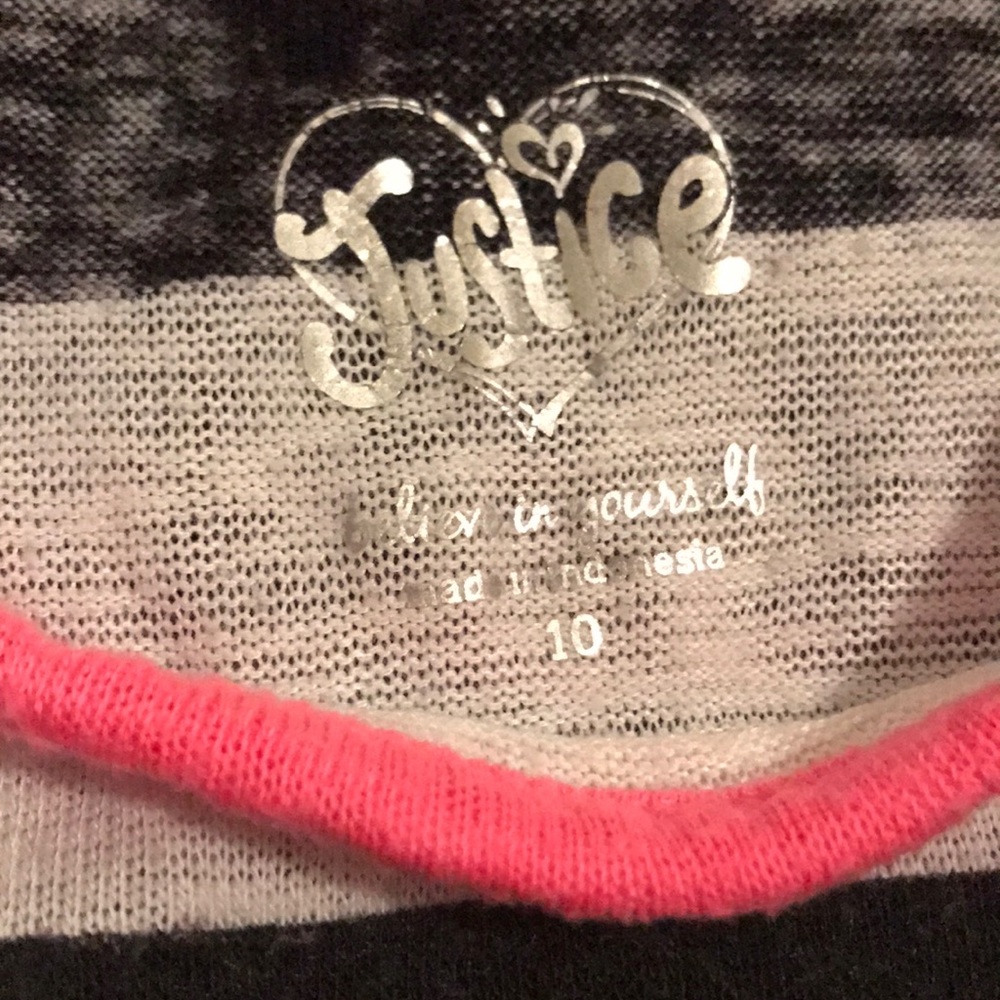 Justice Striped Tank Top - Picture 2 of 3