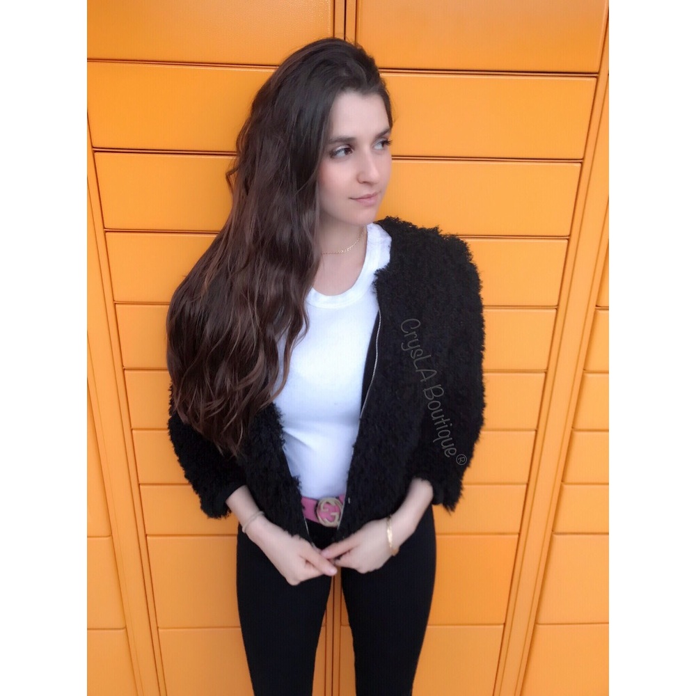 🎉SALE🎉✨Black Fuzzy Jacket✨