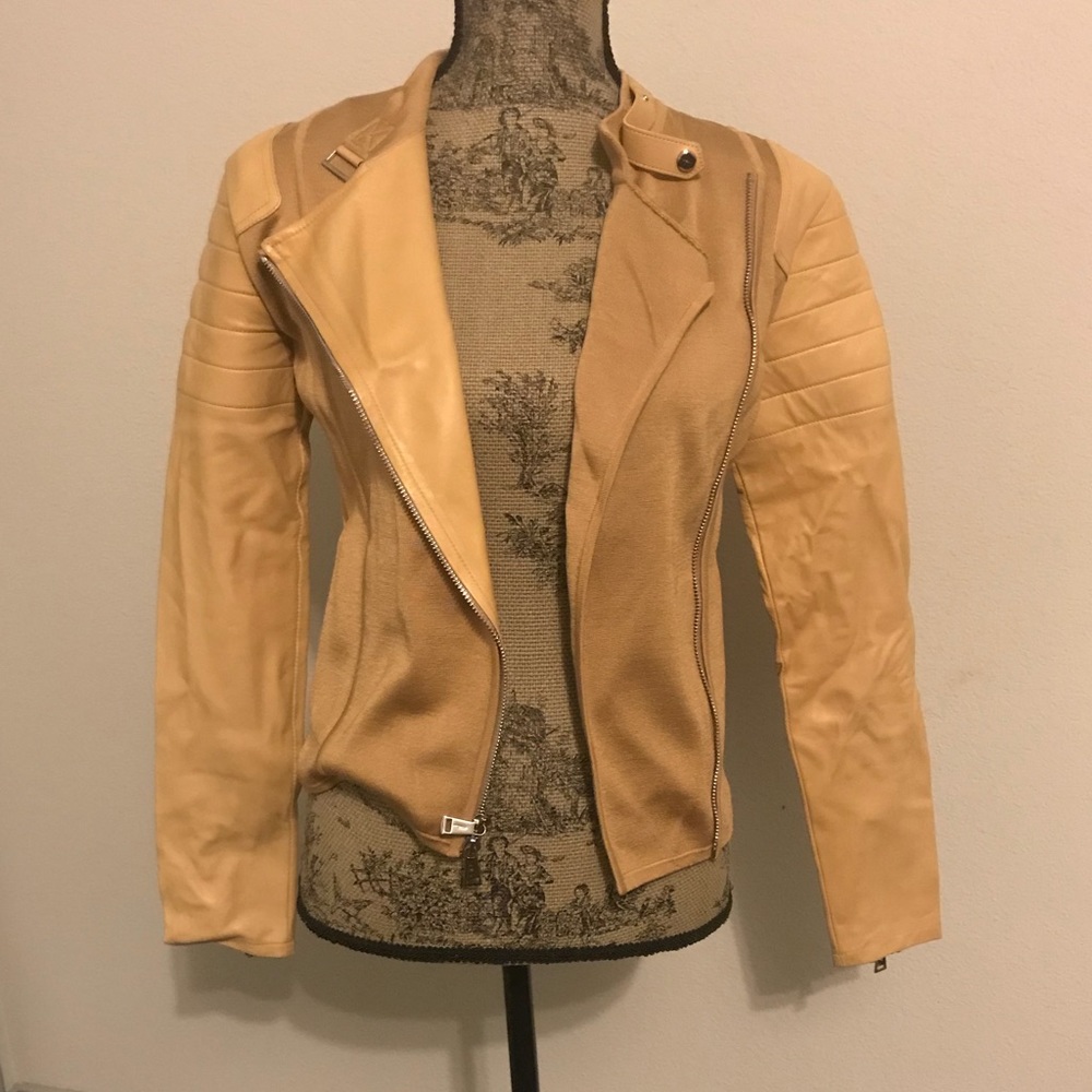 Ralph Lauren Leather Tan Jacket S - Picture 1 of 6