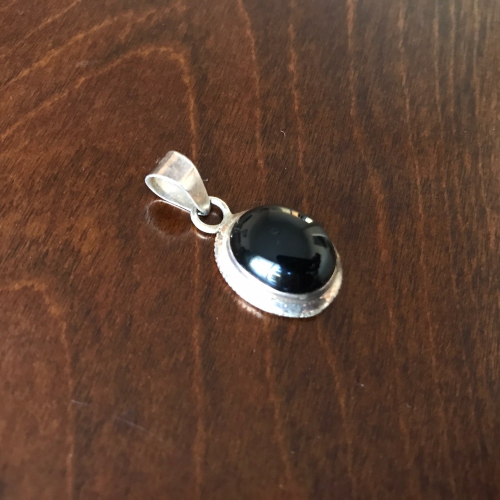 Silver and Black Onyx Pendant