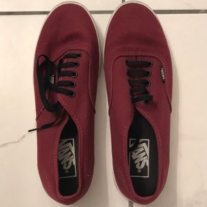 Maroon vans shoes
