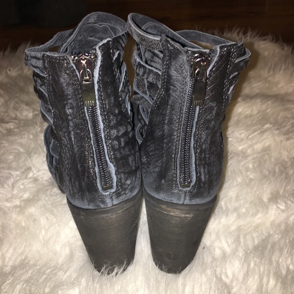 LAST ONE! Black Leather Bootie - Picture 3 of 3