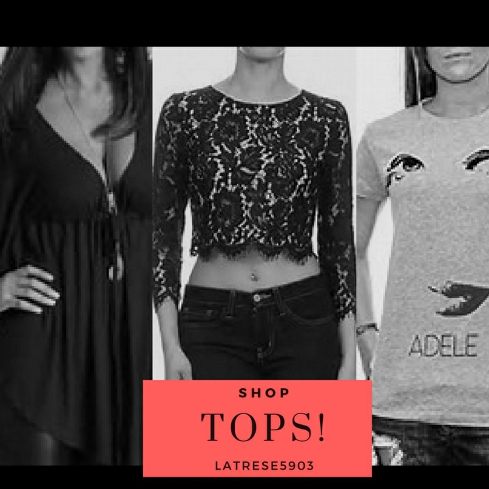 Button downs, tank tops, blouses, sweaters, tshirt