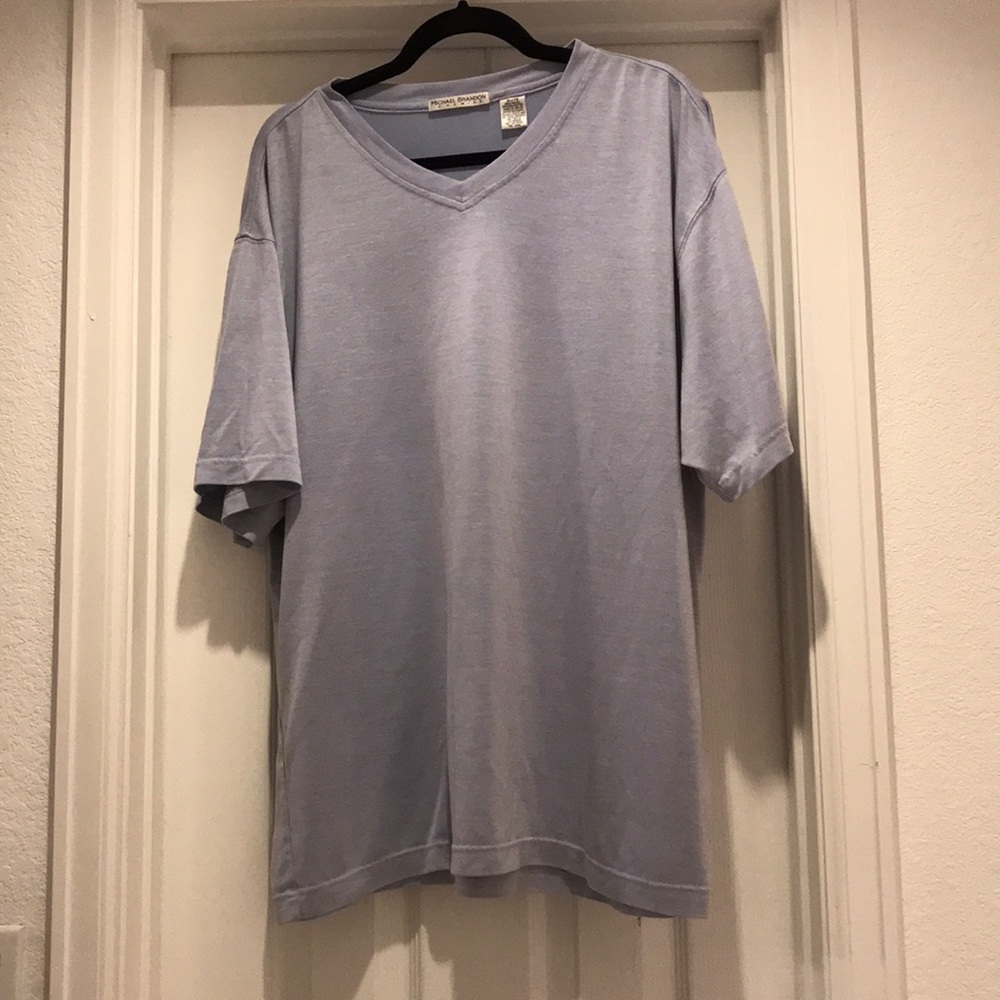 Soft, Blue V-neck