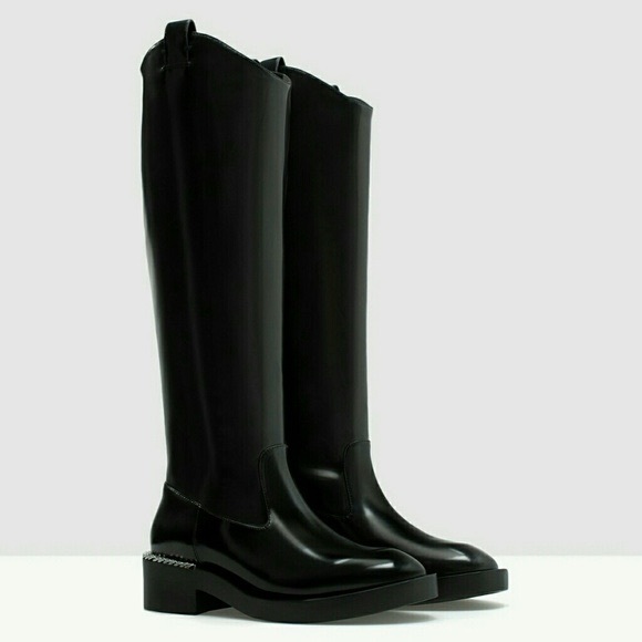 Zara Shoes - ⭐️SALE⭐️BRAND NEW Black knee length Zara boots
