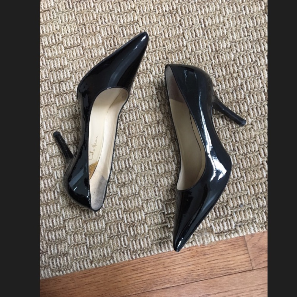Woman’s Cole Haan + Nike Air Black Leather Pumps