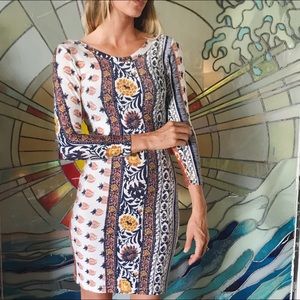 Novella Royale Hyperion dress in floral stripe