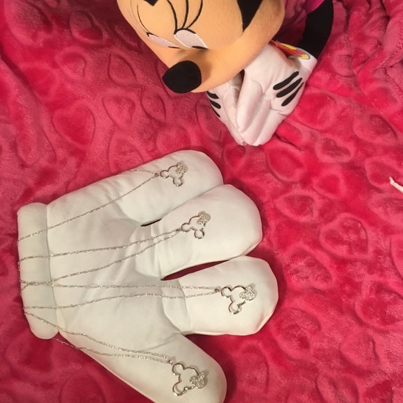 🎁necklace & 18k3XGP White gold 2X 🐭 🐭 - Picture 4 of 7