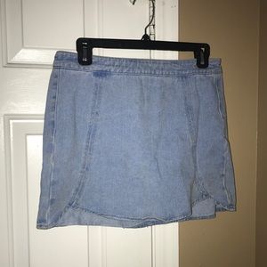 Kendall and Kylie Scalloped Denim Skirt