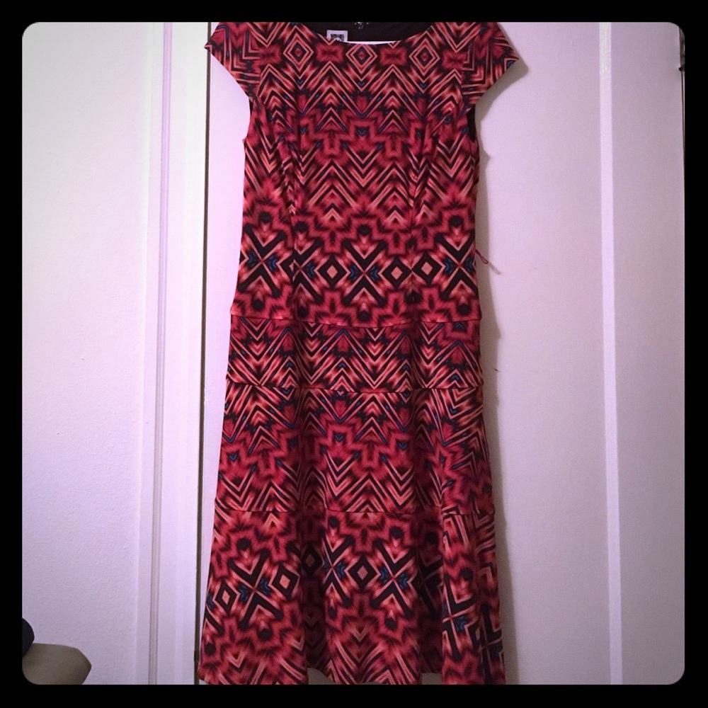 Anne Klein Aztec Print Dress