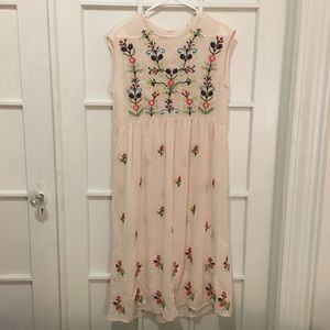 Embroidered Sheer Dress