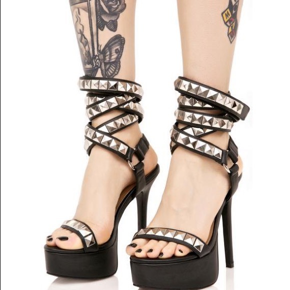 Hot Topic Shoes - Current Mood Poshpunk Studded Heels