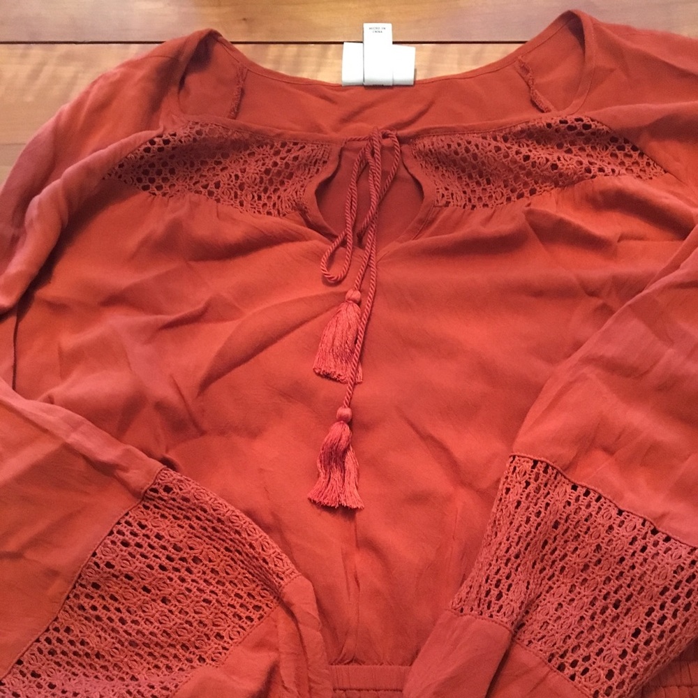 Crochet detail dress