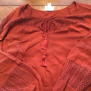 Crochet detail dress