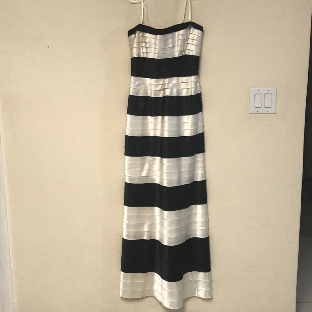 Black & White BCBG Gown
