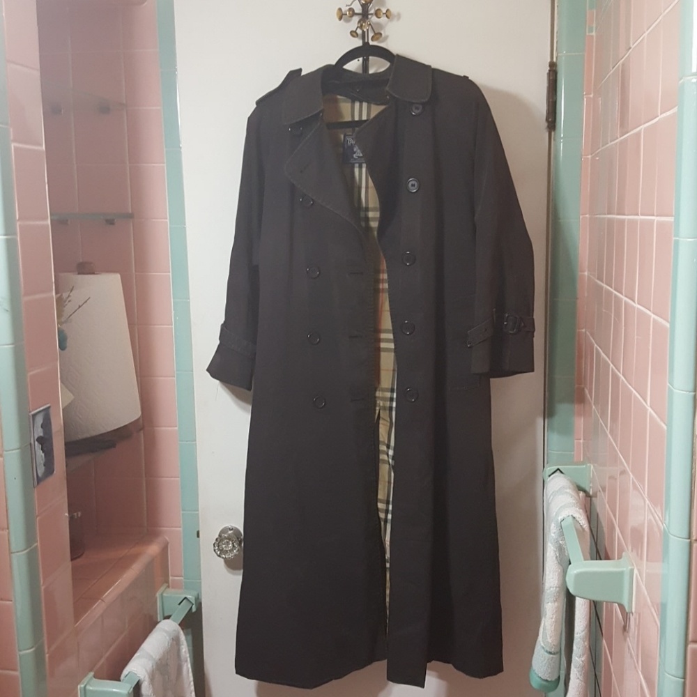 Vintage Gray Burberry Trench