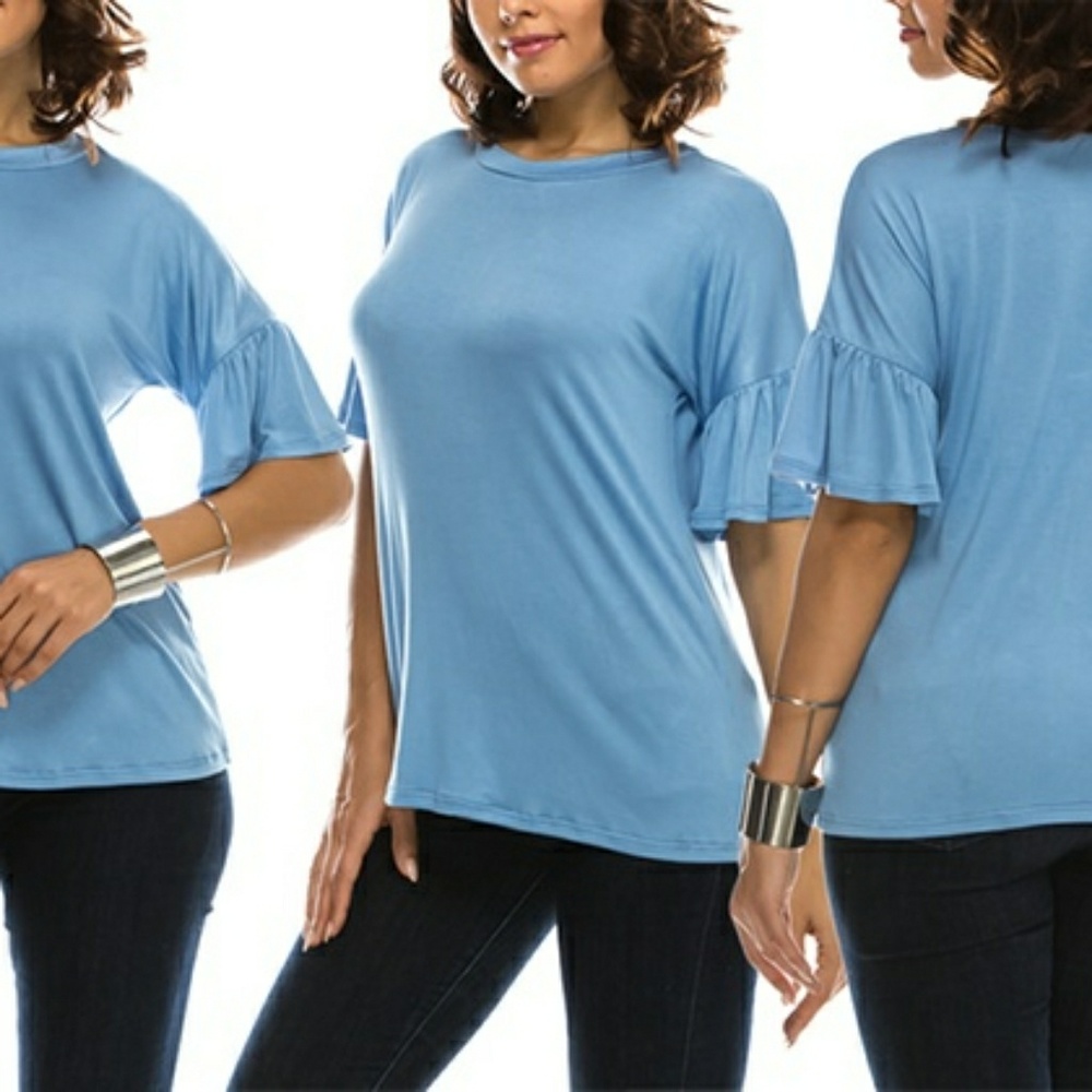 Bell short sleeve top.