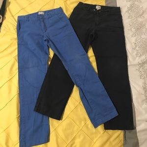 2 pair TCP slacks! Blue & black! GUC sz 8