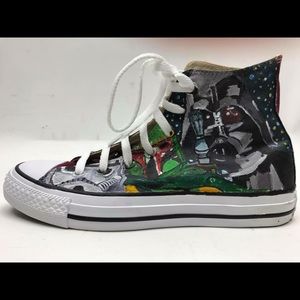 Custom Hand Painted Converse All Star Shoes - Nintendo Yoshi's Island N64  SNES