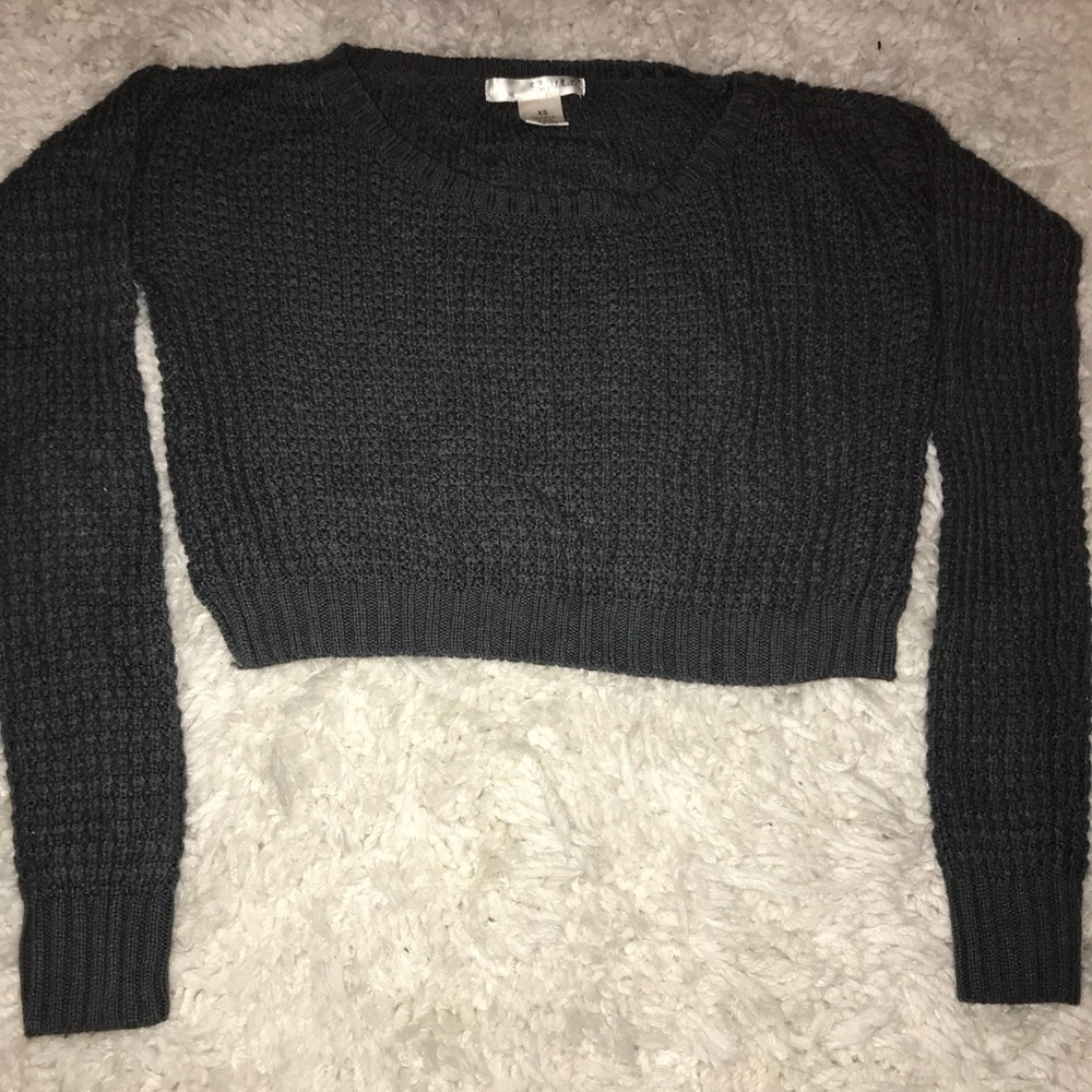 Cropped Knit Sweater