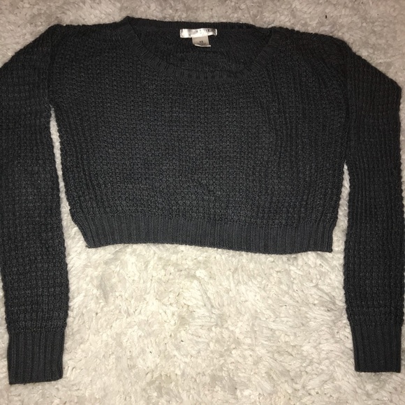 Cropped Knit Sweater - Picture 1 of 2