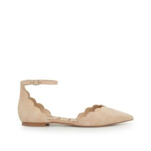 Sam Edelman Rowan Flat - natural suede, Size 9