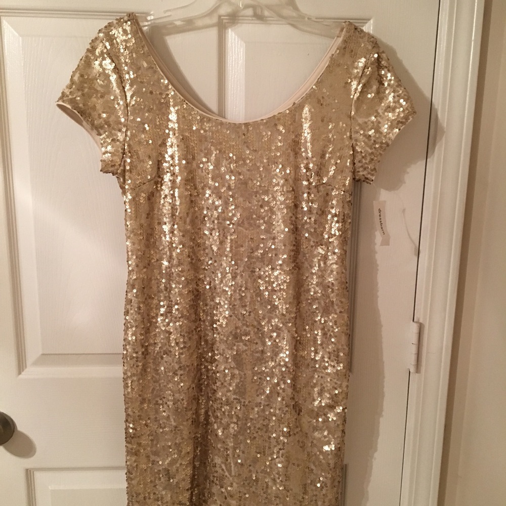 Gold dress