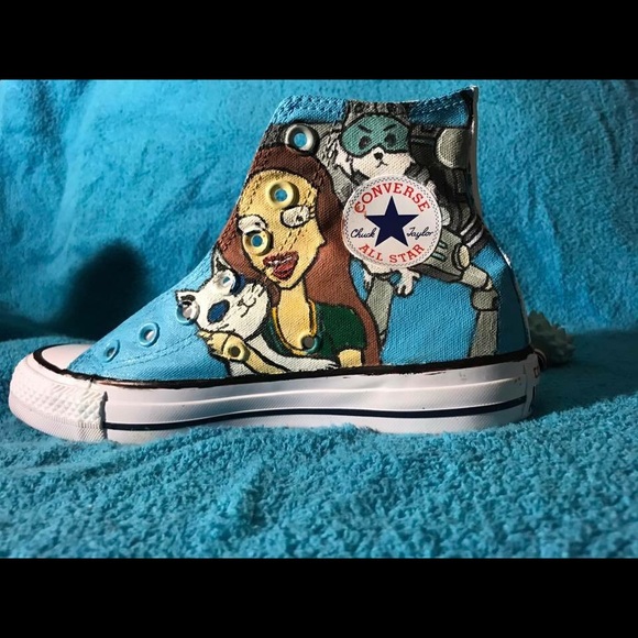 Hand painted customizable Rick & Morty Shoes - Picture 2 of 7