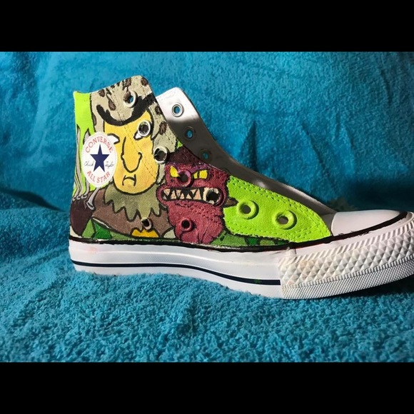 Hand painted customizable Rick & Morty Shoes - Picture 5 of 7