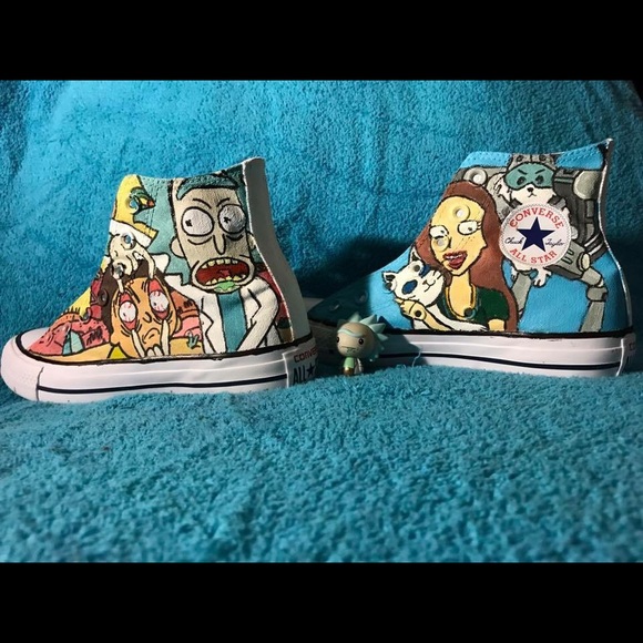 Hand painted customizable Rick & Morty Shoes - Picture 7 of 7