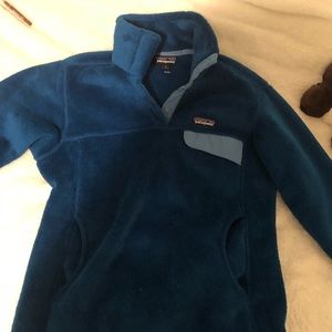 Blue Patagonia Fleece Pull Over
