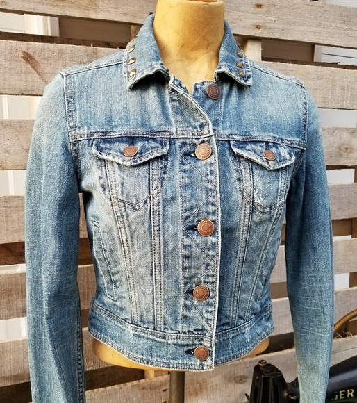 American Eagle denim jean jacket - Picture 1 of 7
