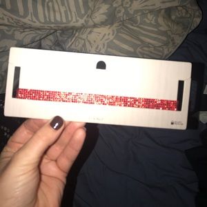 Red rhinestone choker