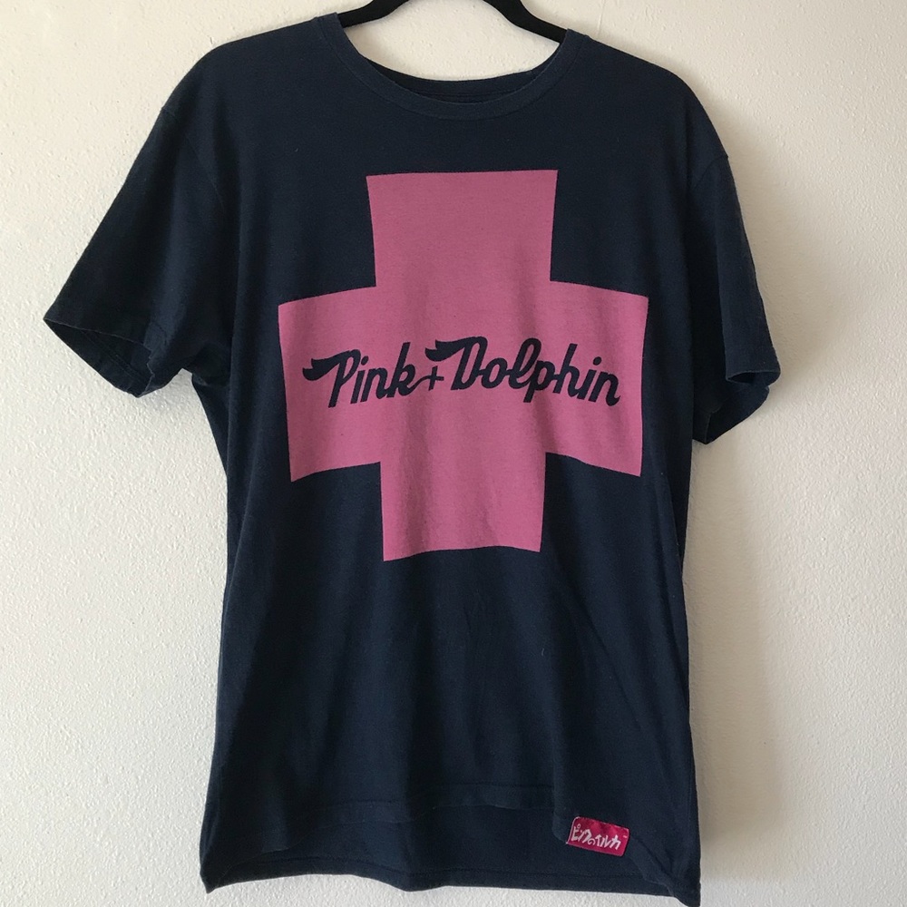 Pink Dolphin navy T- Shirt