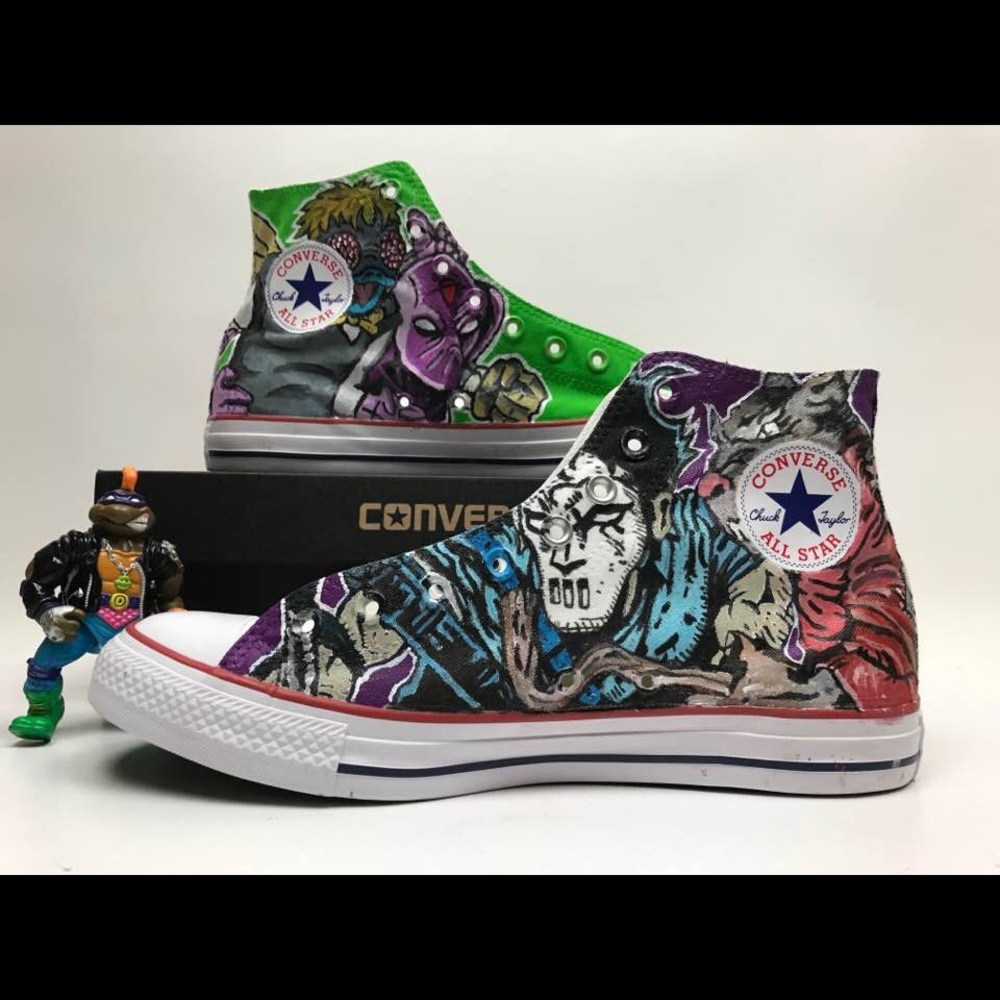 Hand Painted Teenage mutant Ninja Turtles Shoes