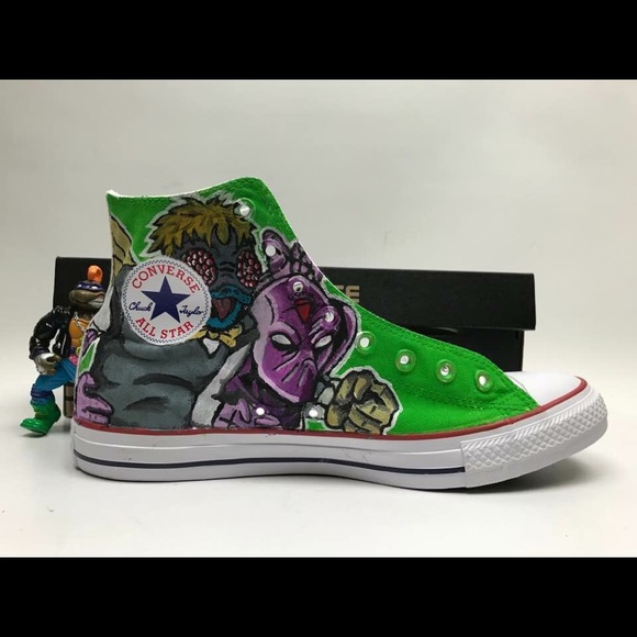 Hand Painted Teenage mutant Ninja Turtles Shoes - Picture 7 of 7