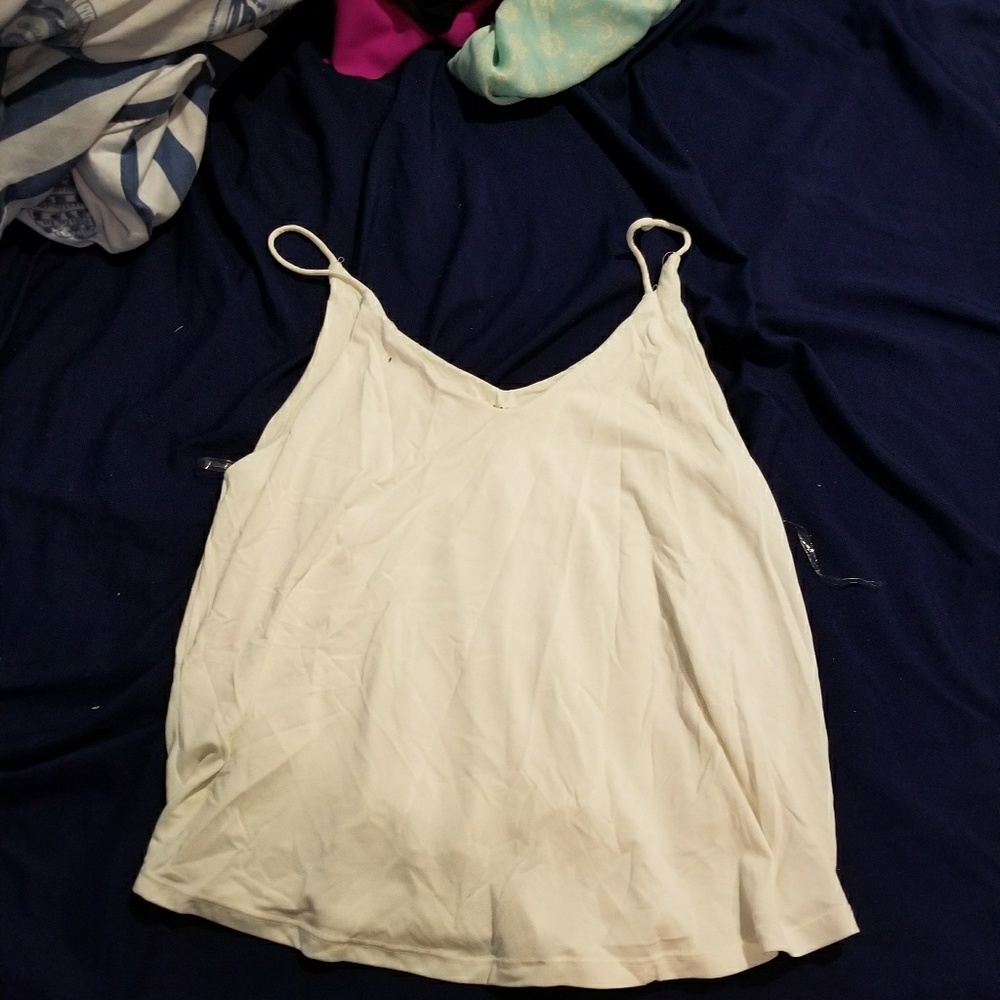 Flowy white top