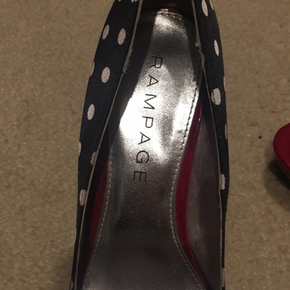 Polka dot peep toe heels - Picture 3 of 3