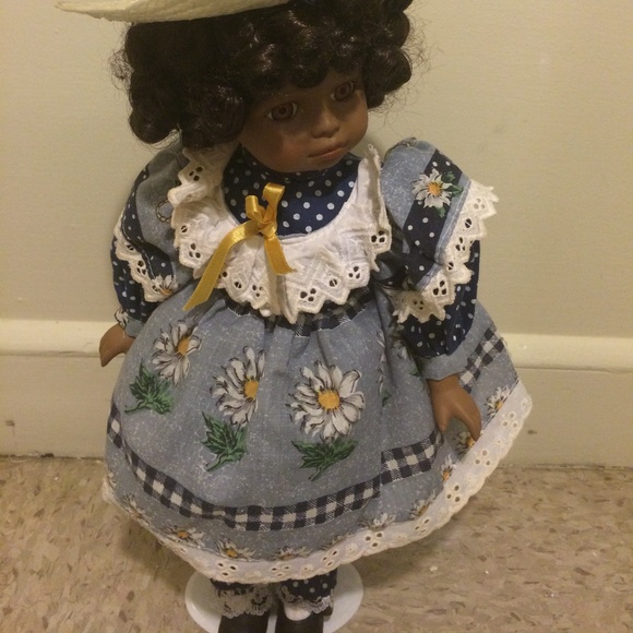 Collectable Porcelain Curley Hair Doll - Picture 6 of 7
