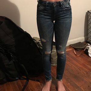 Zara distressed skinnies