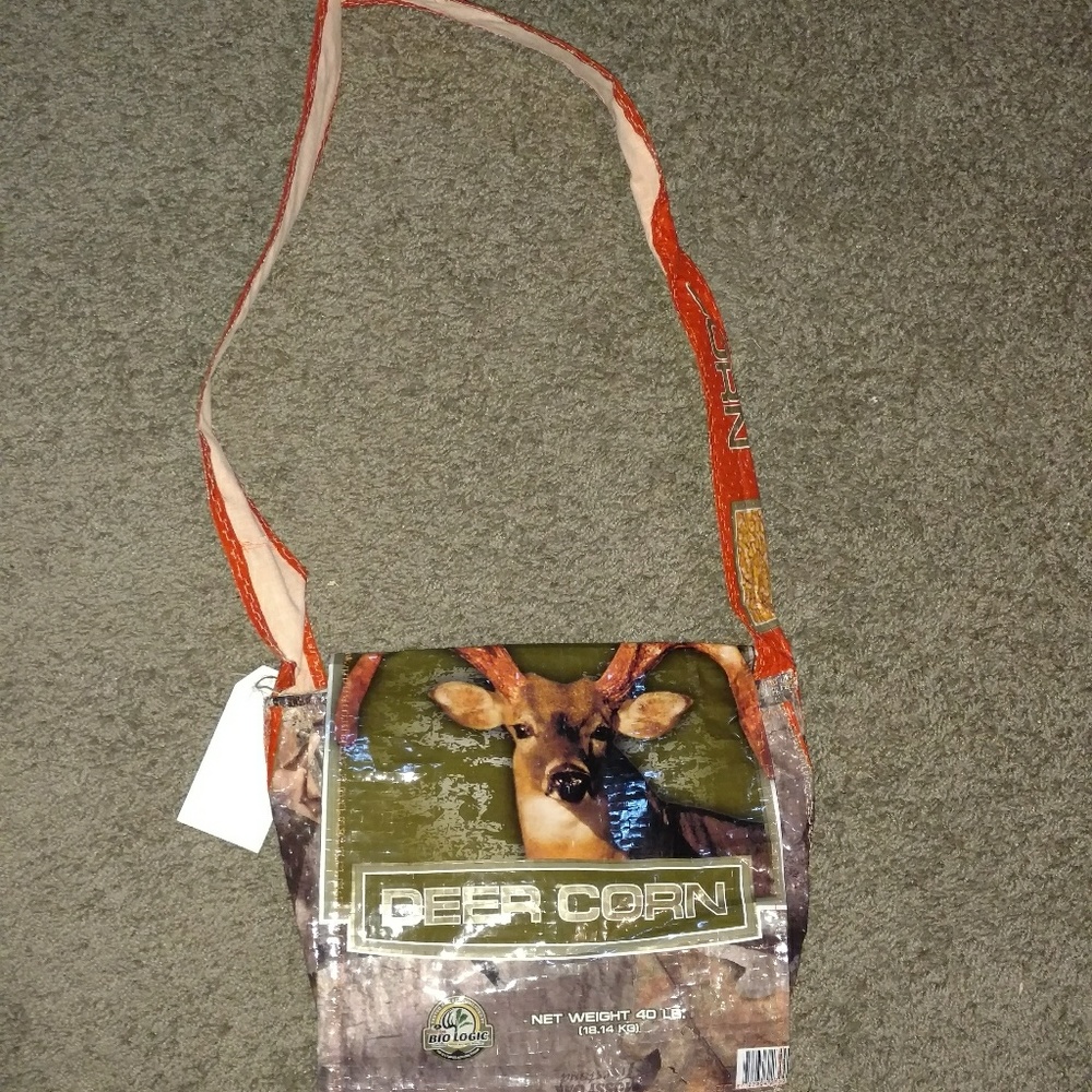UPCycled cross body outdoor lover deer purse