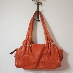 Beautiful B Makowsky Satchel Fall Orange