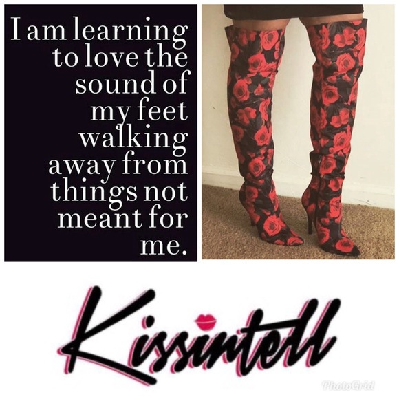 Exclusive thigh high boots🌹Rose to the Top - Picture 2 of 2