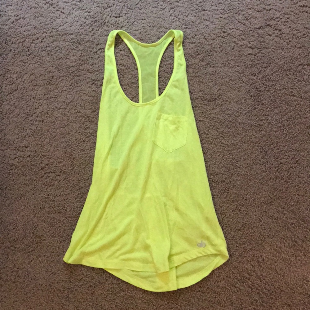 Alo neon racerback workout tank