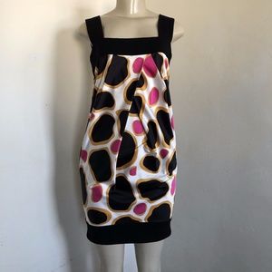 Diane Von Furstenberg DVF Payne Dress Black Pink