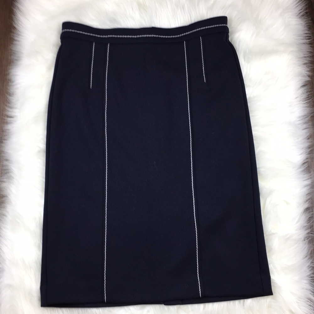 Ann Taylor Pencil Skirt in Navy 8