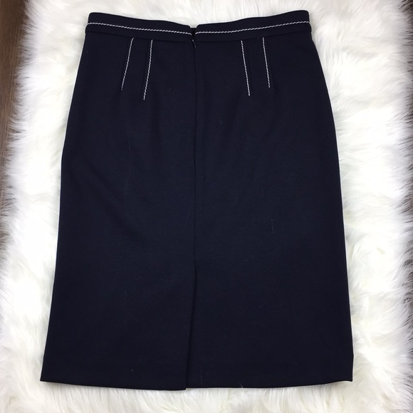 Ann Taylor Pencil Skirt in Navy 8 - Picture 3 of 4