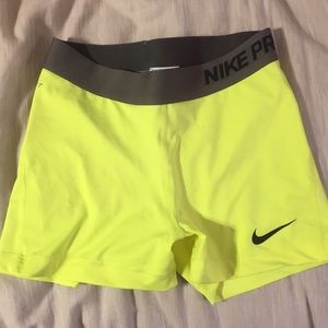 Neon yellow Nike pros