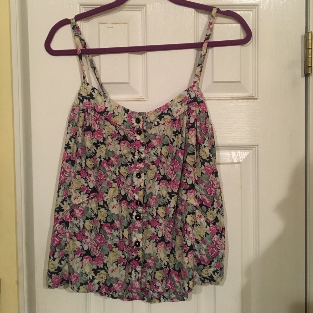 Cotton Candy floral print cami top